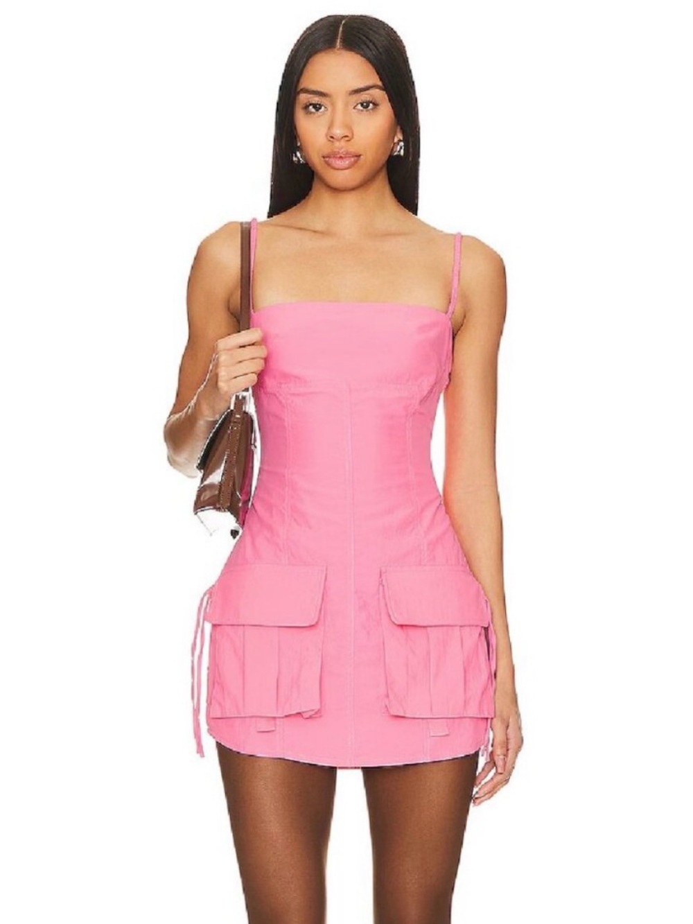 Lovers + Friends Pink Pocket Mini Dress
